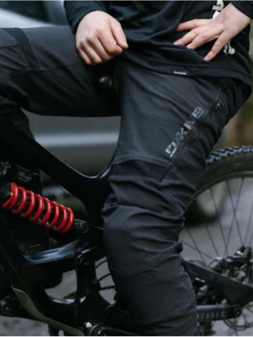 Dakine Thrillium Black Soft shell Mountain Bike Pants with Integrated Belt